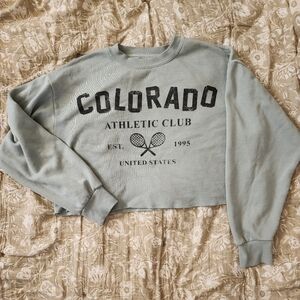 Colorado Athletic Club Women's XS Crop Sweatshirt